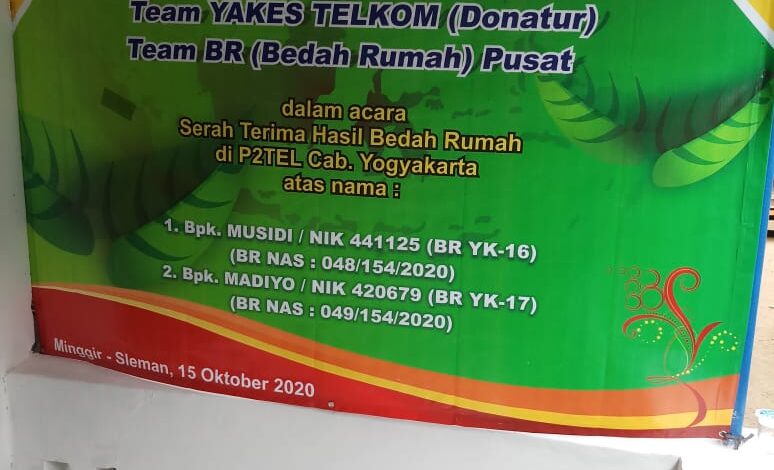 Bantuan BR Utk PC Yogyakarta Dengan Donatur YAKES TELKOM 2020 Kepada 2 ...