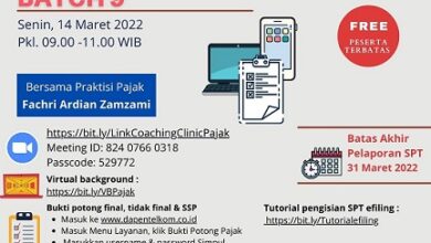 Photo of Coaching Clinic Pajak Online Batch 9 (13-03-2022)