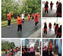 Photo of KJS Beruang Madu P2Tel Balikpapan Senam Rutin(27-04-2025)