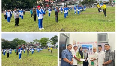 Photo of PC P2Tel Bukittinggi Senam LTK & Serahkan Dakem Kpd AW Alm 2 PMP