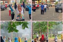 Photo of KJS Bengkulu gotong royong di Taman Telkom-P2Tel Pantai panjang Bengkulu